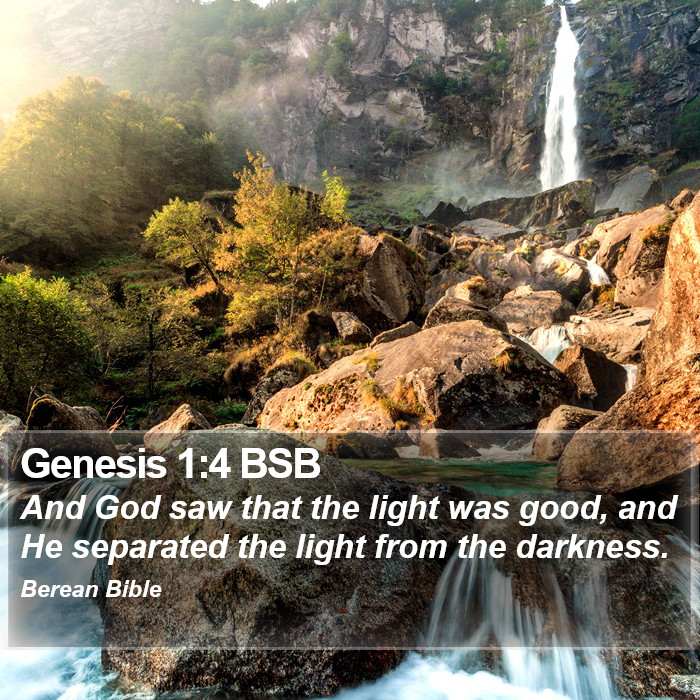 Genesis 1:4 BSB Bible Study