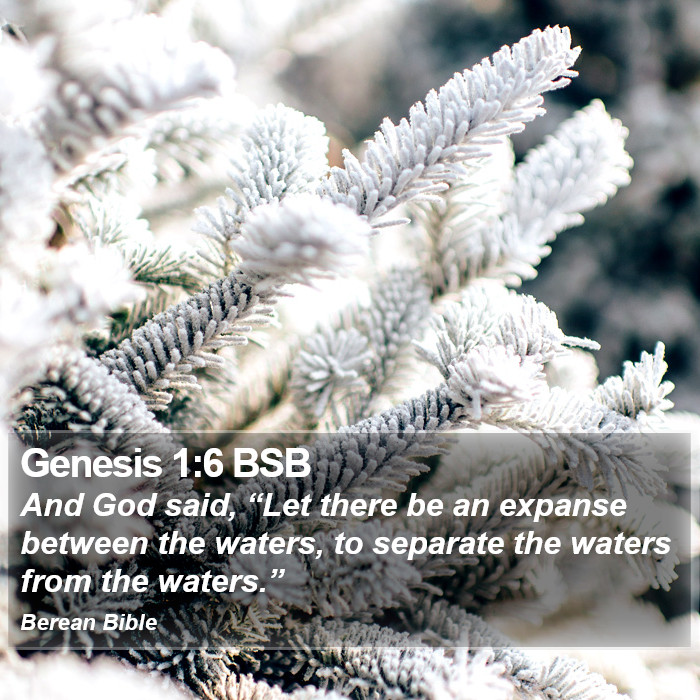 Genesis 1:6 BSB Bible Study