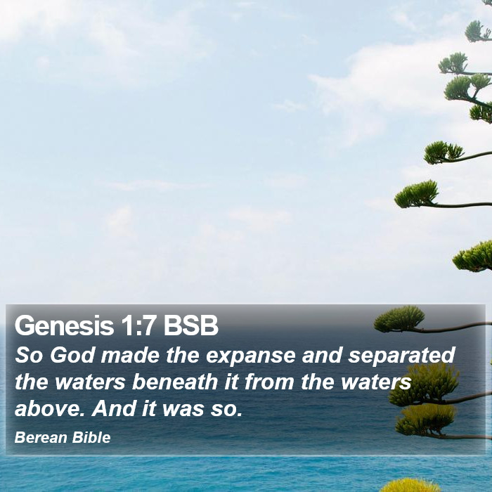 Genesis 1:7 BSB Bible Study