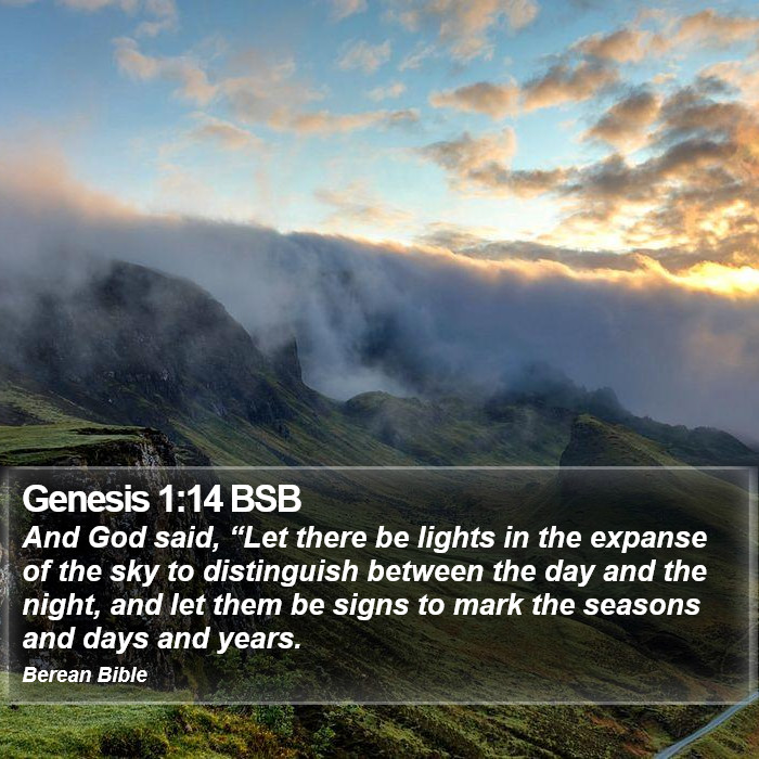 Genesis 1:14 BSB Bible Study