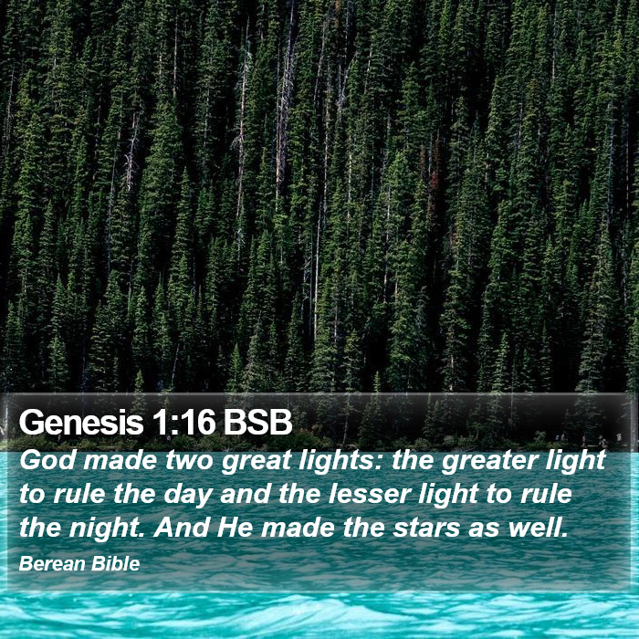 Genesis 1:16 BSB Bible Study