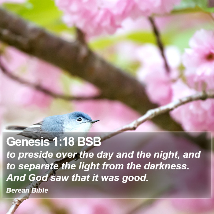 Genesis 1:18 BSB Bible Study