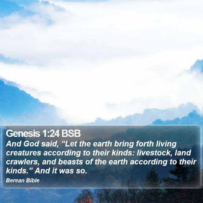 Genesis 1:24 BSB Bible Study