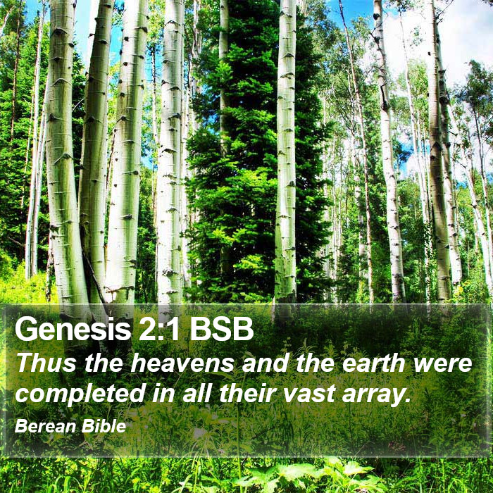 Genesis 2:1 BSB Bible Study