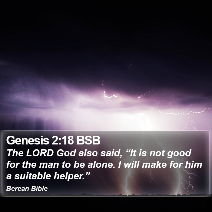 Genesis 2:18 BSB Bible Study