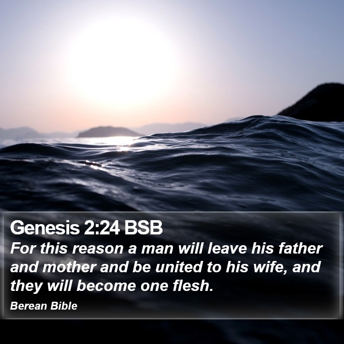 Genesis 2:24 BSB Bible Study