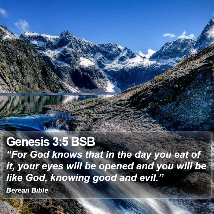 Genesis 3:5 BSB Bible Study