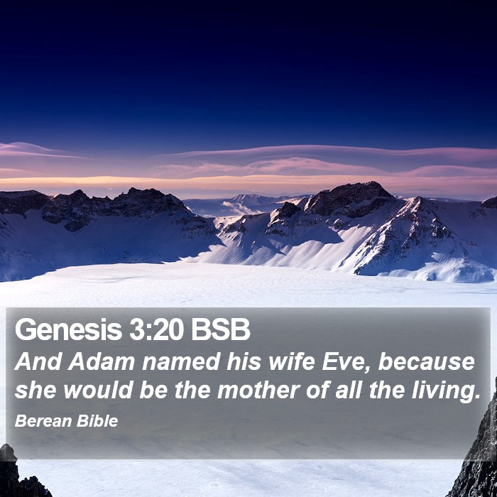 Genesis 3:20 BSB Bible Study