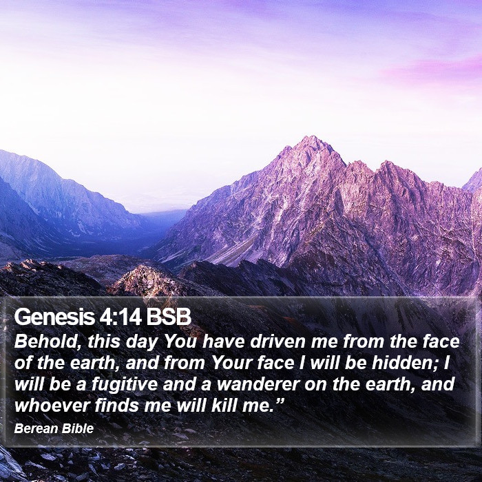 Genesis 4:14 BSB Bible Study