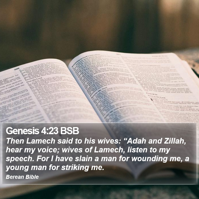 Genesis 4:23 BSB Bible Study