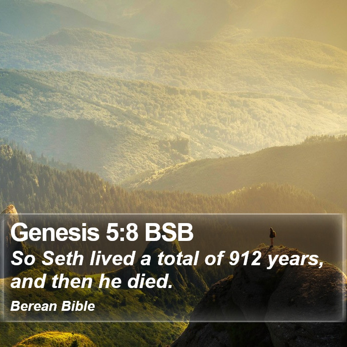 Genesis 5:8 BSB Bible Study