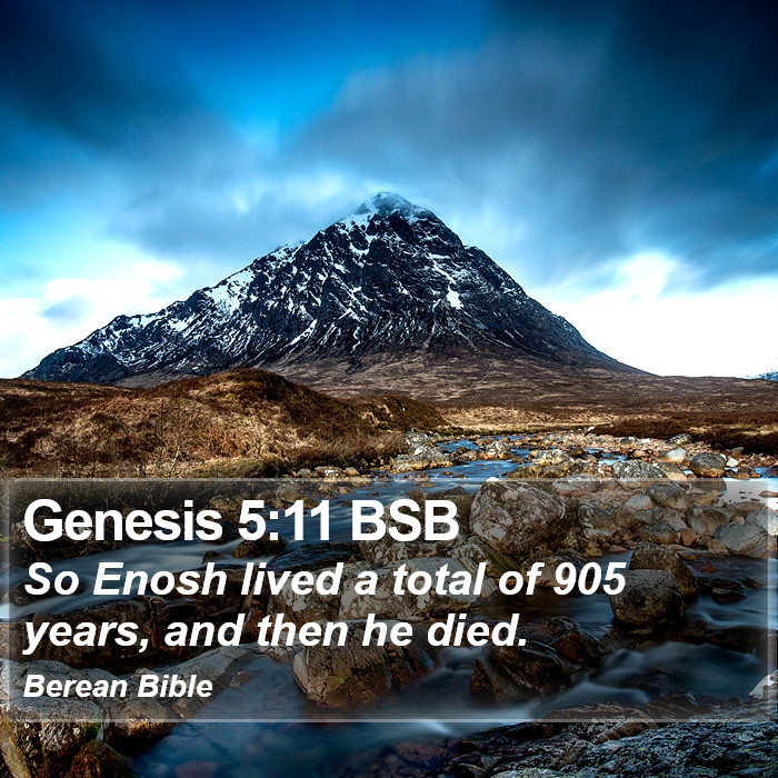 Genesis 5:11 BSB Bible Study