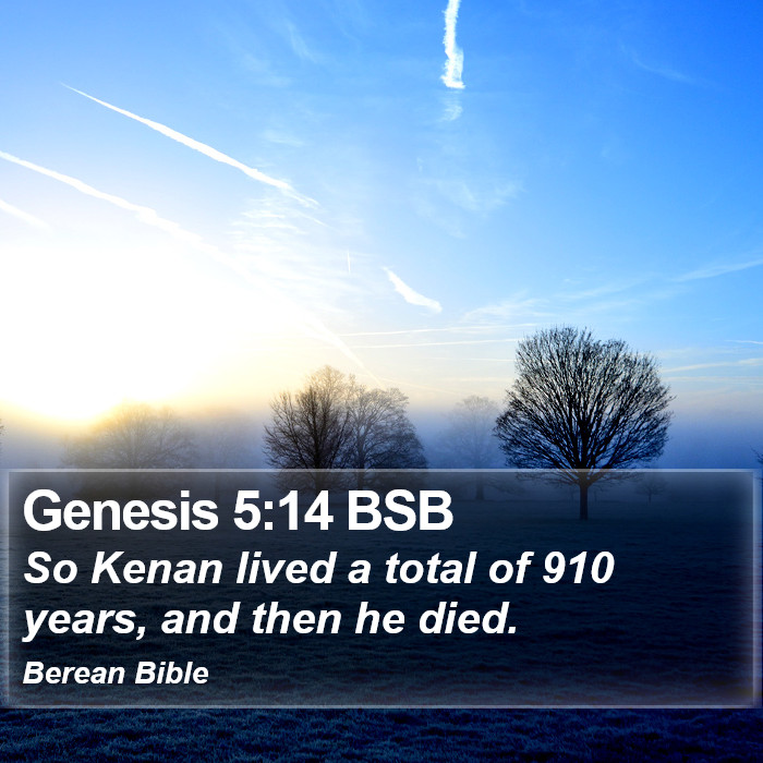 Genesis 5:14 BSB Bible Study