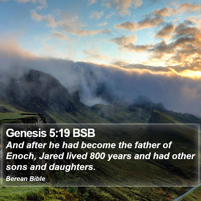 Genesis 5:19 BSB Bible Study