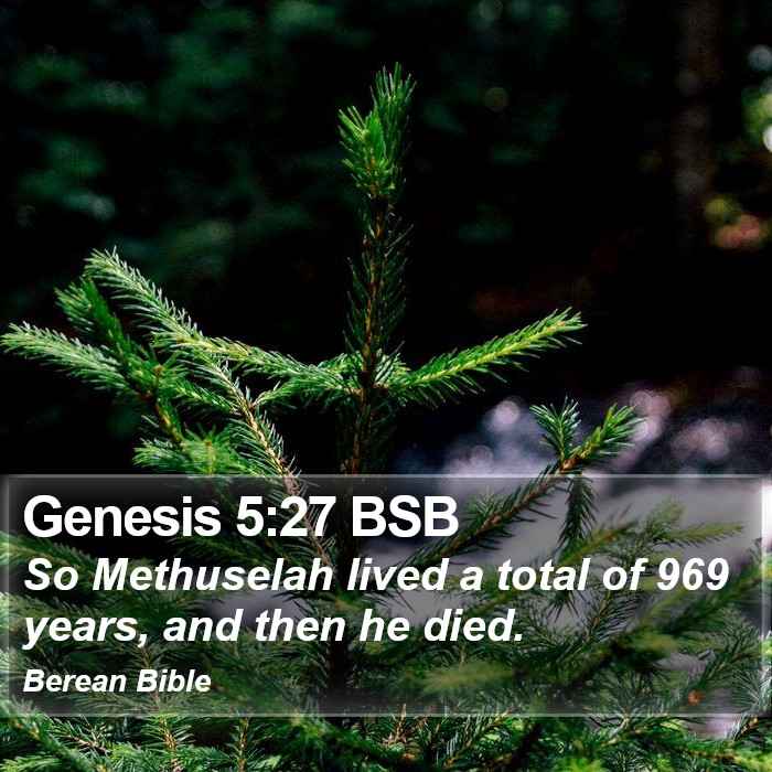 Genesis 5:27 BSB Bible Study