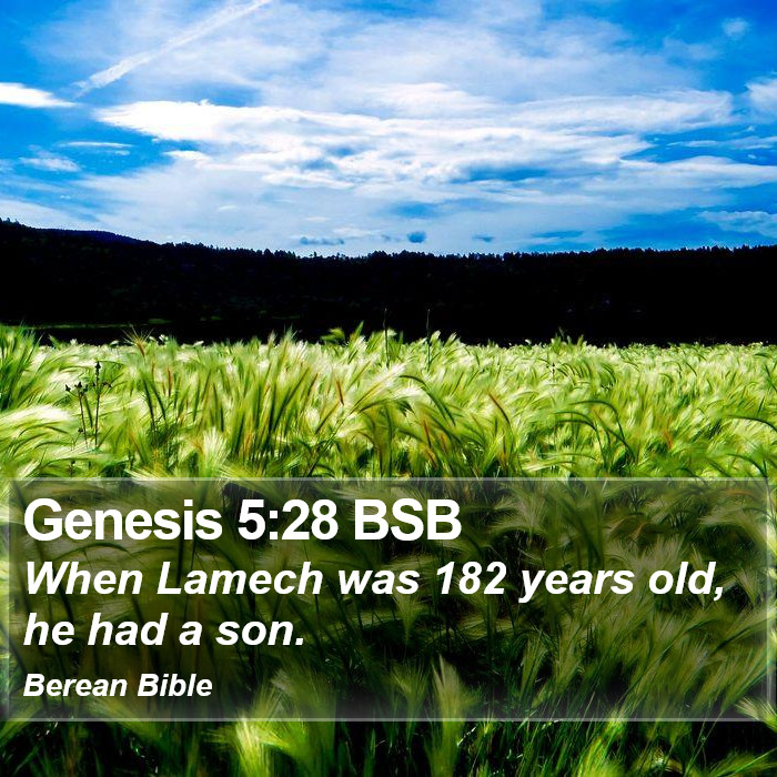 Genesis 5:28 BSB Bible Study