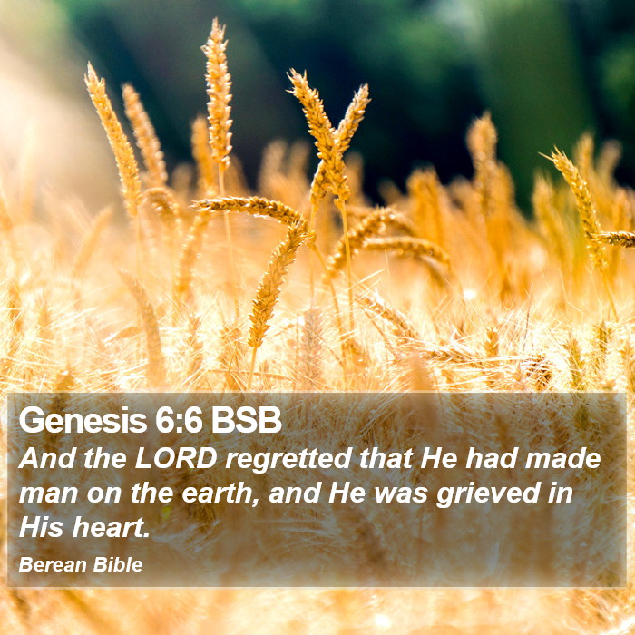 Genesis 6:6 BSB Bible Study