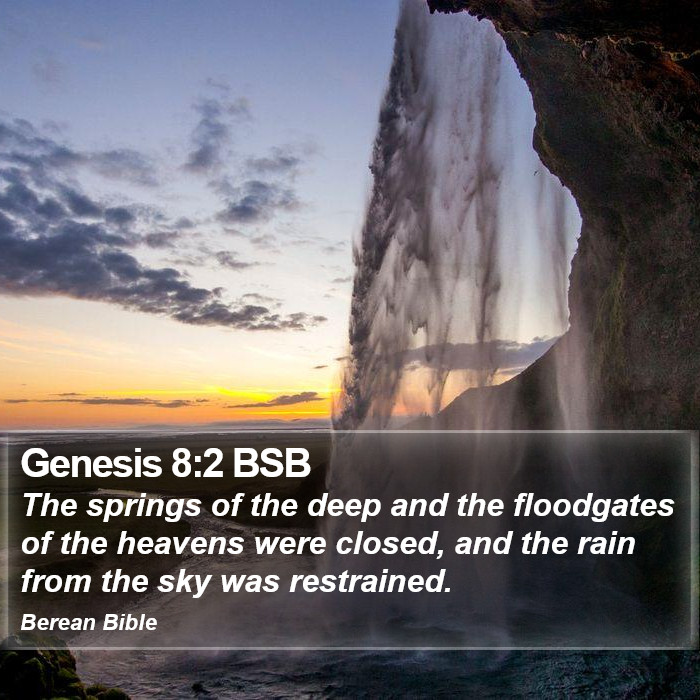 Genesis 8:2 BSB Bible Study