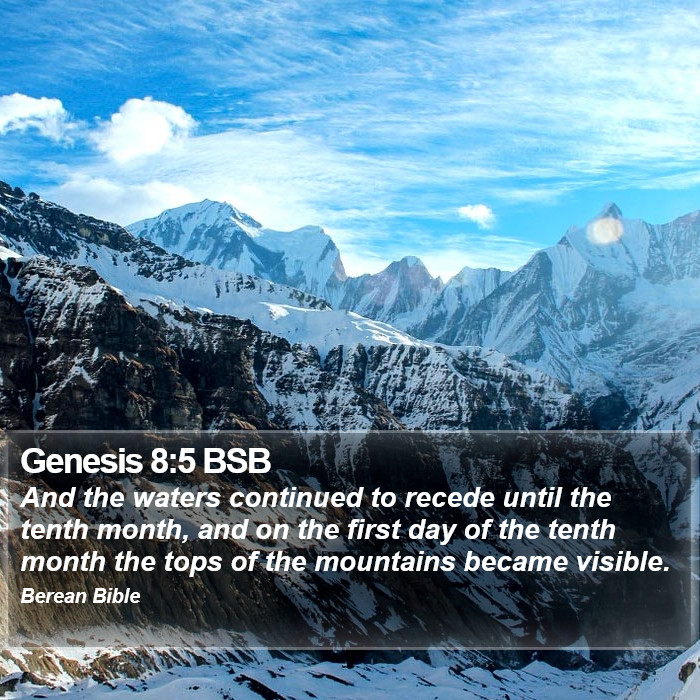 Genesis 8:5 BSB Bible Study