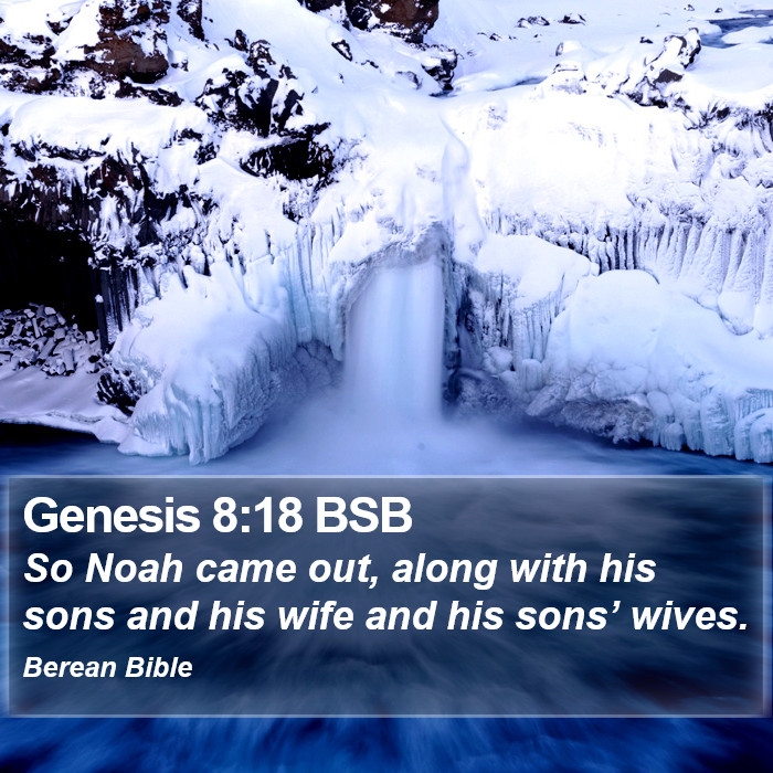 Genesis 8:18 BSB Bible Study