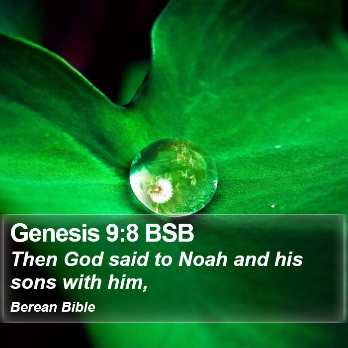 Genesis 9:8 BSB Bible Study