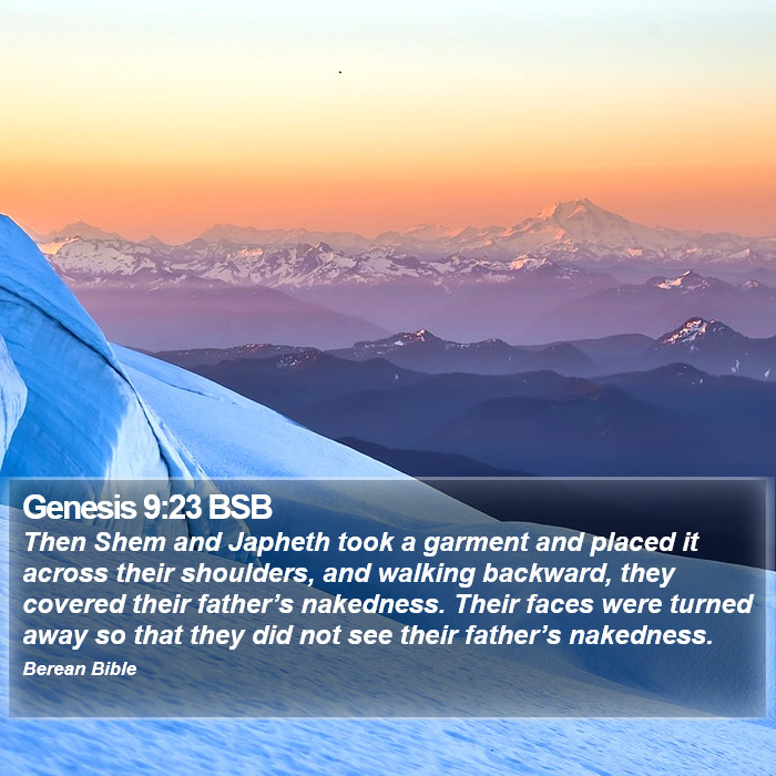 Genesis 9:23 BSB Bible Study