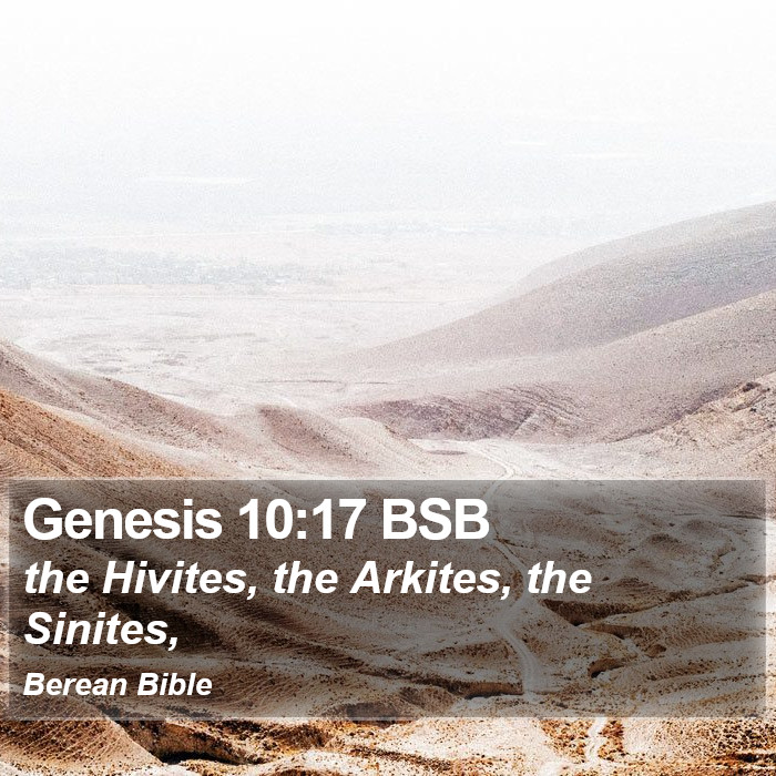 Genesis 10:17 BSB Bible Study