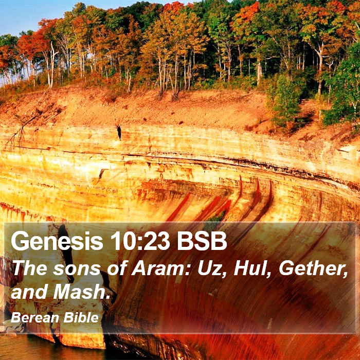 Genesis 10:23 BSB Bible Study