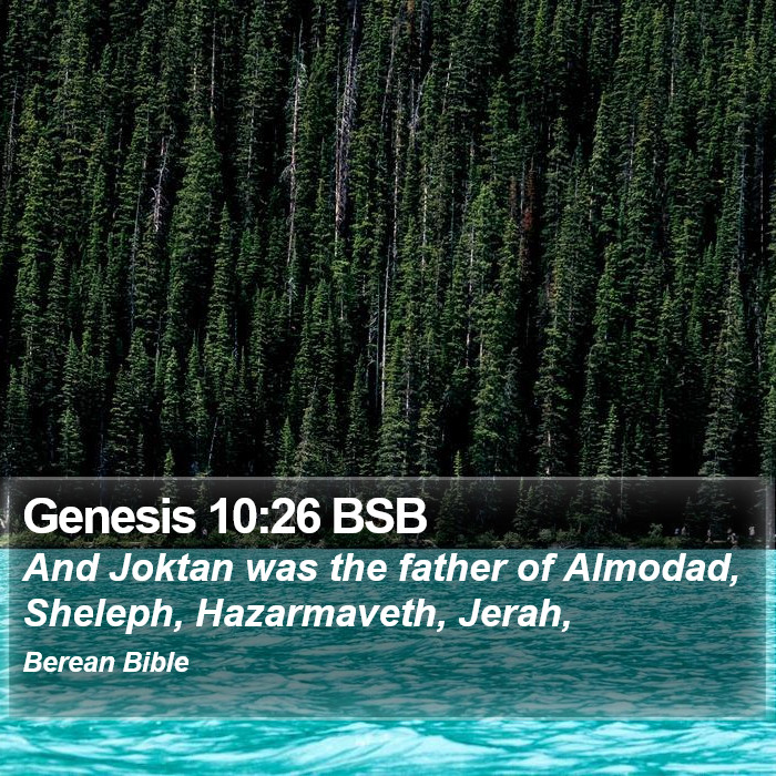 Genesis 10:26 BSB Bible Study