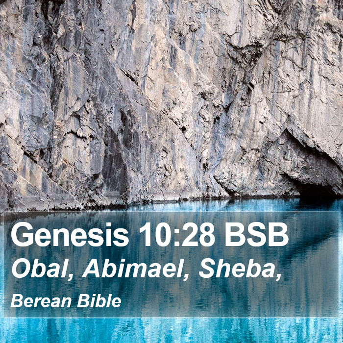 Genesis 10:28 BSB Bible Study