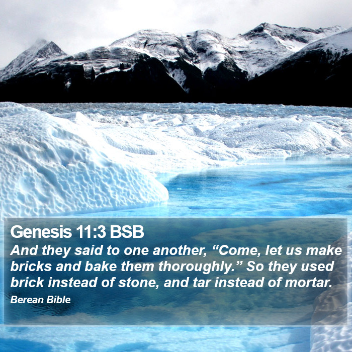 Genesis 11:3 BSB Bible Study