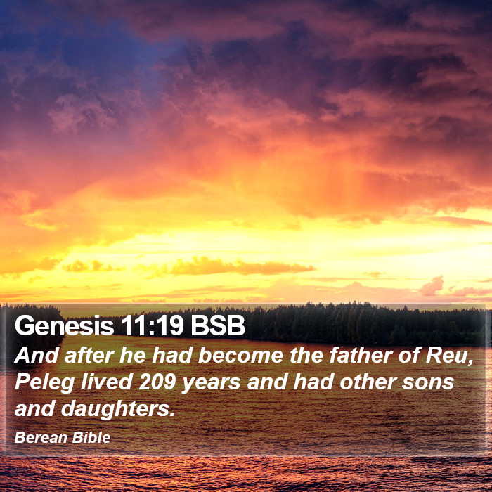 Genesis 11:19 BSB Bible Study