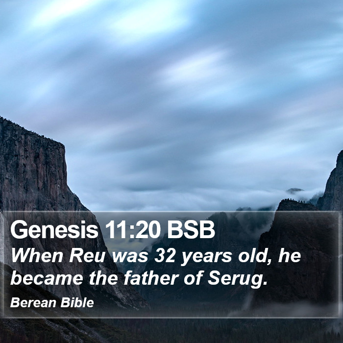 Genesis 11:20 BSB Bible Study