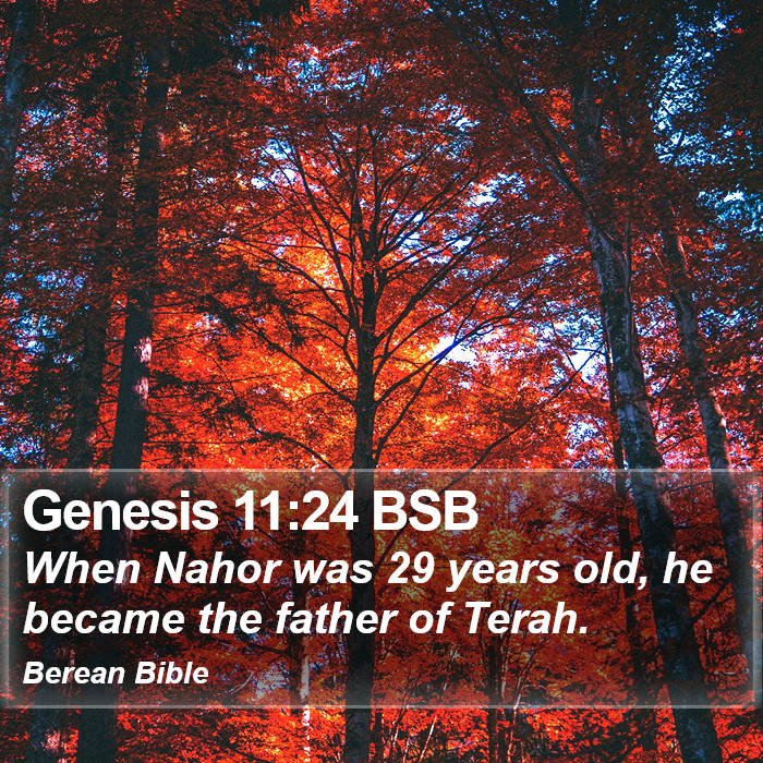 Genesis 11:24 BSB Bible Study