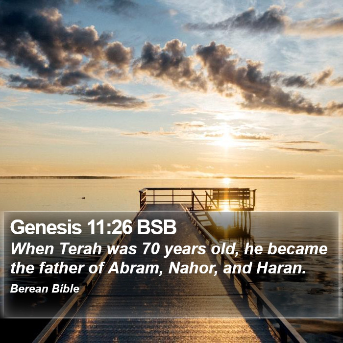 Genesis 11:26 BSB Bible Study