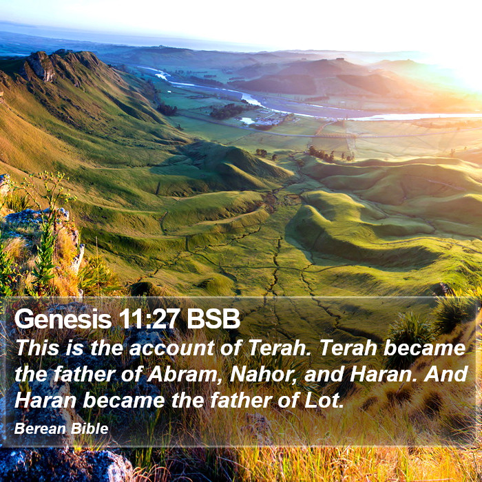 Genesis 11:27 BSB Bible Study