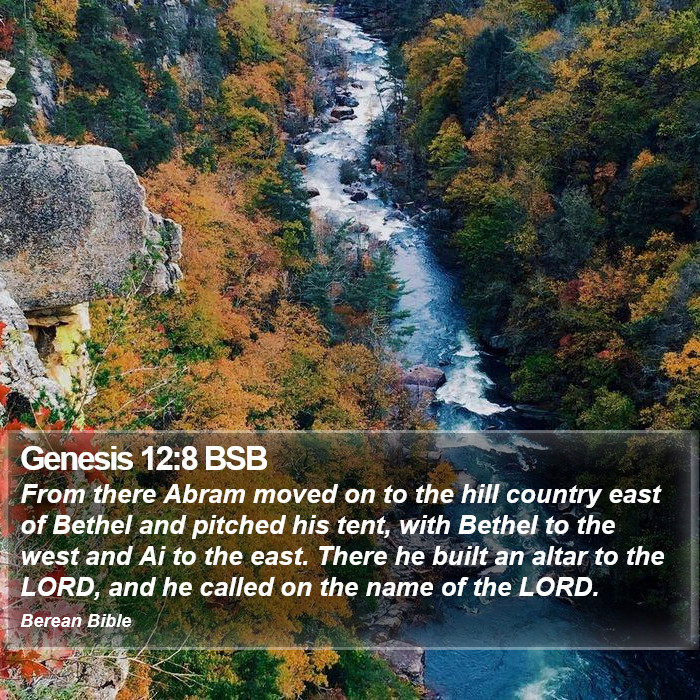 Genesis 12:8 BSB Bible Study