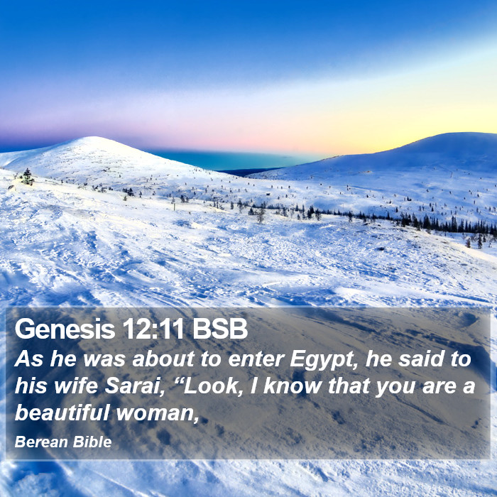 Genesis 12:11 BSB Bible Study