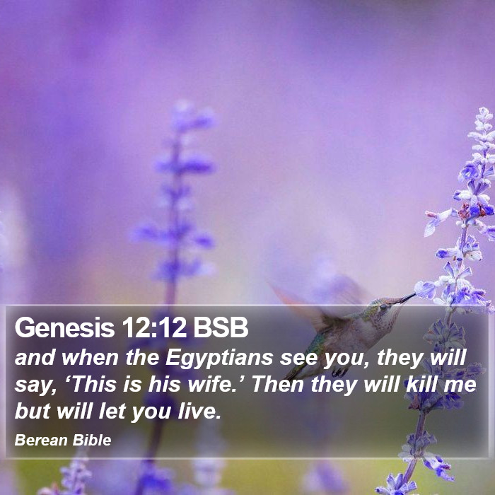 Genesis 12:12 BSB Bible Study