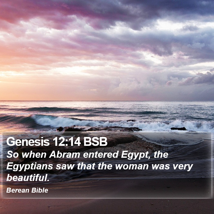 Genesis 12:14 BSB Bible Study