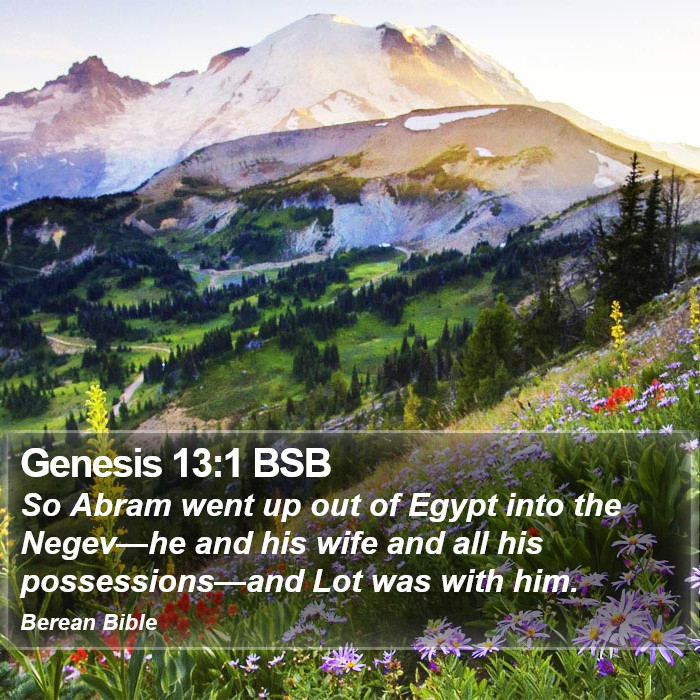 Genesis 13:1 BSB Bible Study