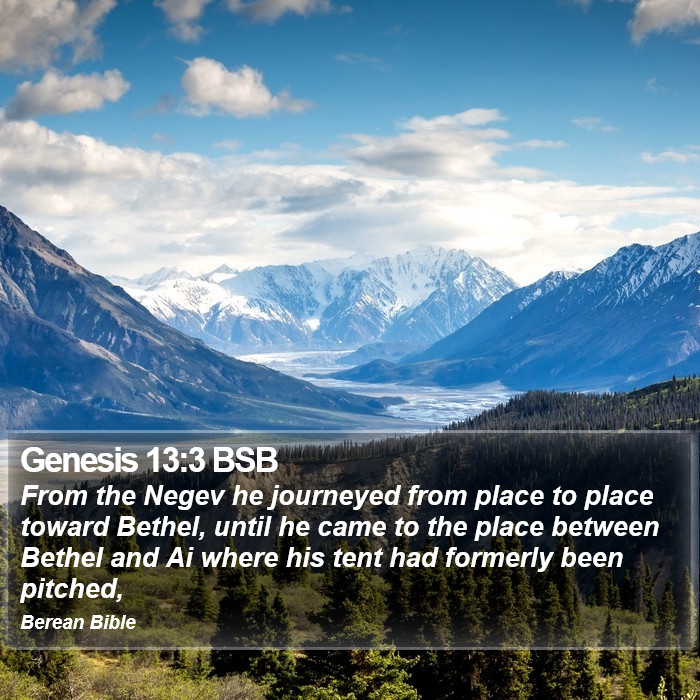 Genesis 13:3 BSB Bible Study