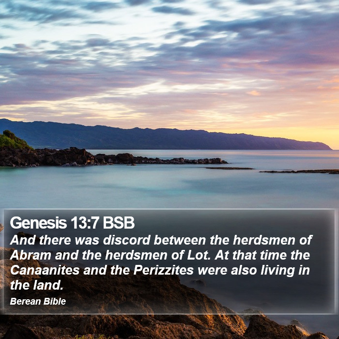 Genesis 13:7 BSB Bible Study