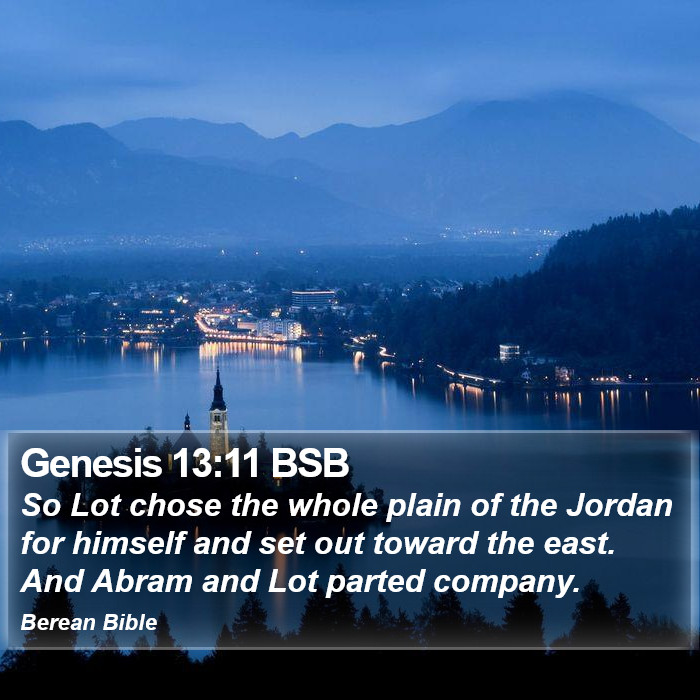 Genesis 13:11 BSB Bible Study