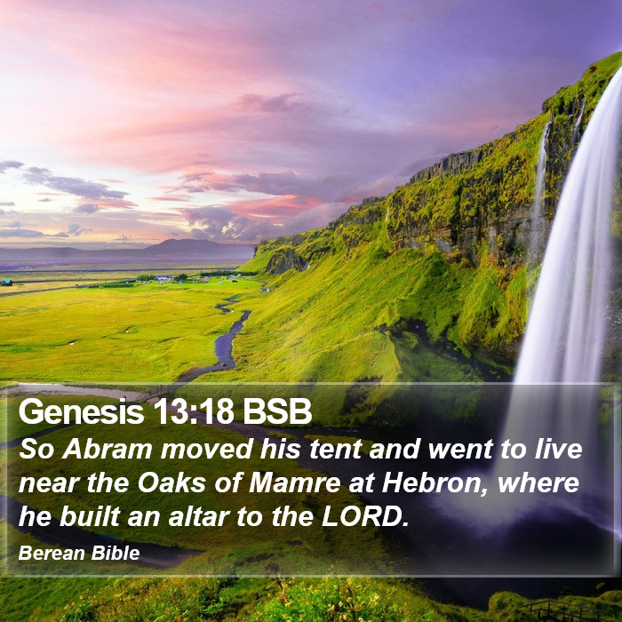 Genesis 13:18 BSB Bible Study