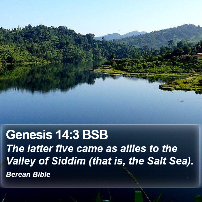 Genesis 14:3 BSB Bible Study