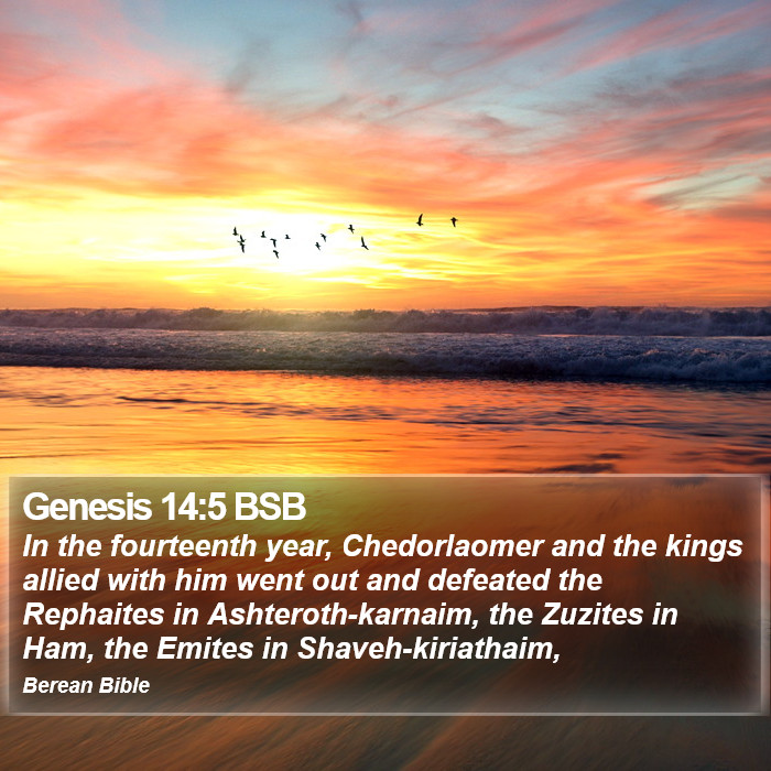 Genesis 14:5 BSB Bible Study