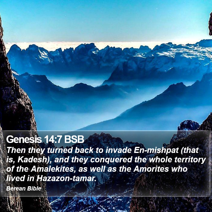 Genesis 14:7 BSB Bible Study