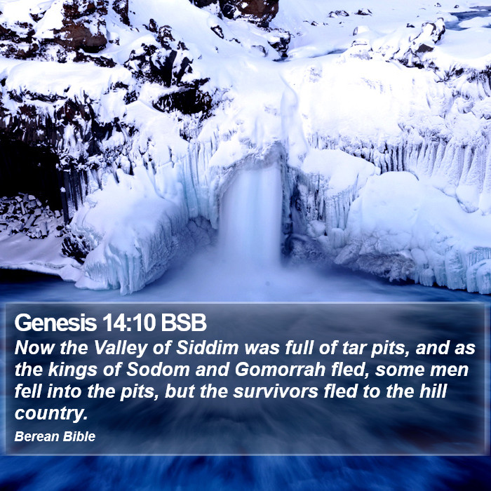 Genesis 14:10 BSB Bible Study