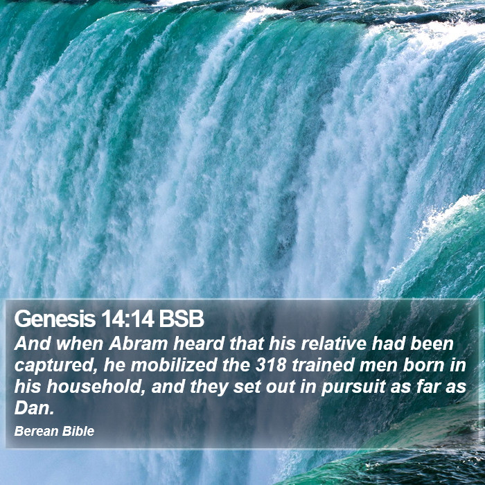 Genesis 14:14 BSB Bible Study